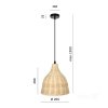 Lampa wisząca SORBUS RATTAN 1xE27 LLS